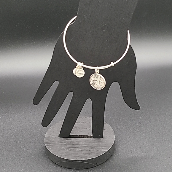 Alex and Ani - Aquarius Zodiac silver charm bracelet - Picture 2 of 3